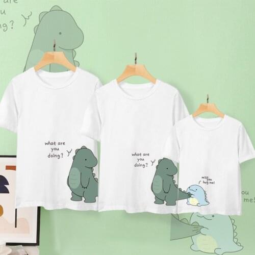 Family matching outfits father mother boy and me T-shirt baby girl clothes family look Mommy and Daughter matching clothes