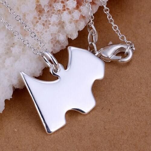 P139 Free Shipping silver plated Necklace, 925 fashion silver jewelry Dog Tags /XQNCBEMQ XQNCBEMQ