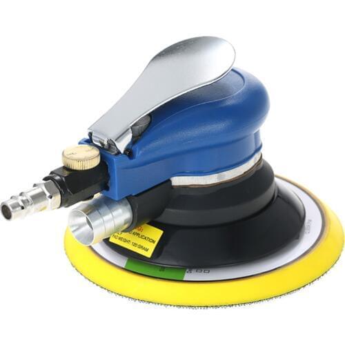 6" 10000RPM Pneumatic Handheld Random Orbital Sander Polisher Air Powered Orbit Polisher Dual Action Polishing Grinding Sanding