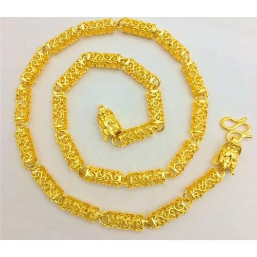 Luxury Fashion 14K Gold Necklace for Mens Leaky Festival Party Jewelry Delicate Faucet Chain Necklace Charms Anniversary Gifts