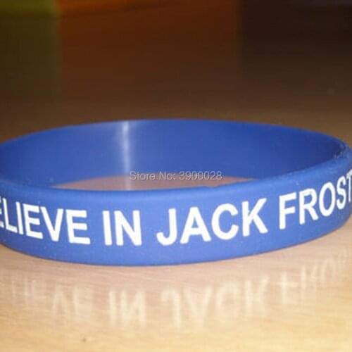 300pcs I Believe In Jack Frost wristbands silicone bracelets