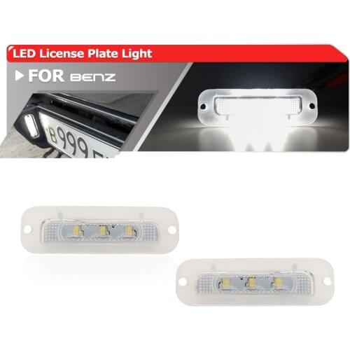 For Benz G-Class W463 G550 G55 AMG G500 1990-2012 Rear Led License Plate Lights OEM# A4638200356