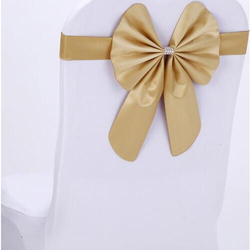 Wedding Ceremony Decor 20 Pieces Red Blue Already Bow Tie Hotel Banquet Chair Sash Band Conference Event Birthday Party Favor