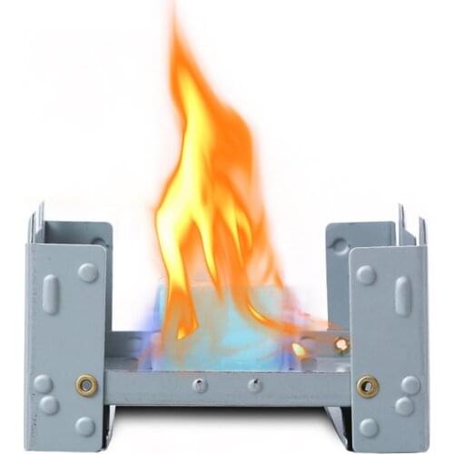 Outdoor Alcohol Stove Mini Foldable Solid Fuel Wax Stove Portable Camping Alcohol Burner Lightweight Picnic Alcohol Stove