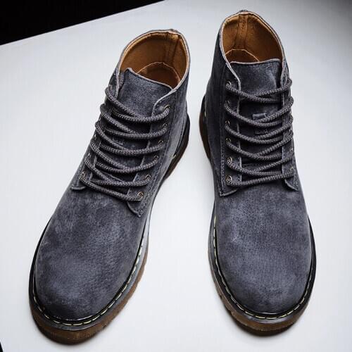 Spring brand genuine for size comfortable thick with loafers mens black sneaker formal shoes quality boots tenis mens sneakers