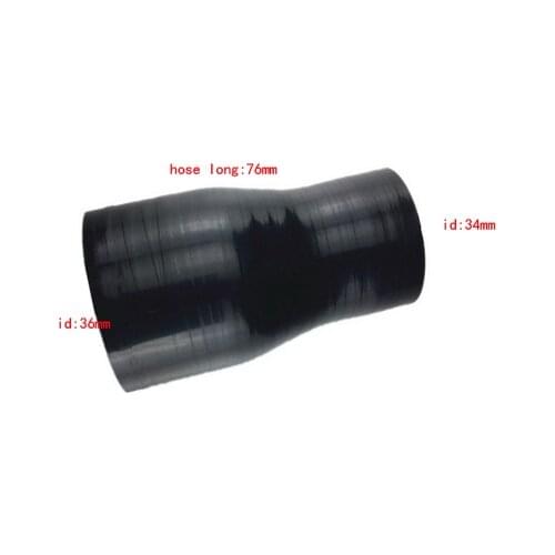 Inside size ID:34/36mm hose long 76mm Straight reducer Silicone Coolant Hose custom