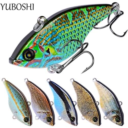 YUBOSHI 2021 New 5.4cm/14g High Quality Plastic Vibrating Rotating VIB Fishing Lure Artificial Bionic Pike Carp Hard Bait