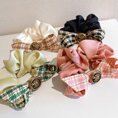 Korea Colorful Geometric Crystal Ball Elastic Hair Bands Rubber Band Hair Accessories For Girls Hair Ties Gum for Hair