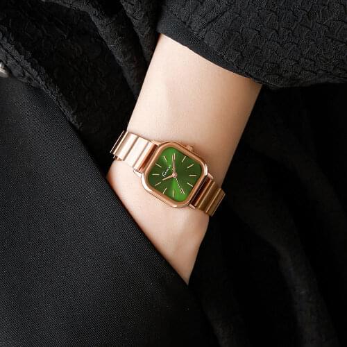 Womens Watch 2021 New Niche Light Luxury Bracelet Watch Waterproof Small Square Watch