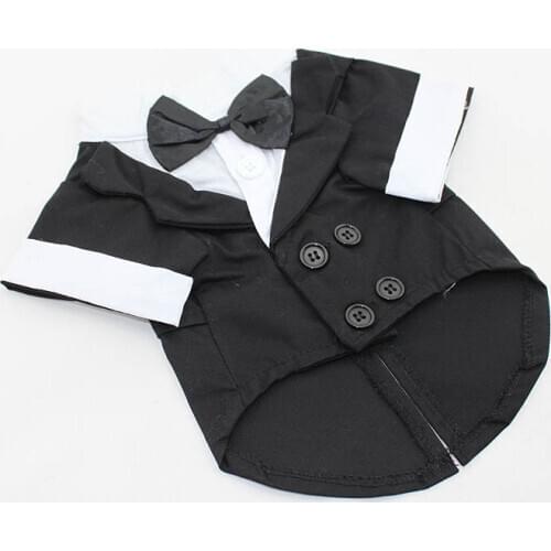1pcs pet dog cool fashion wedding suit costume doggy jackets clothes puppy groom coat clothing dogs outwear apparel XS-XL