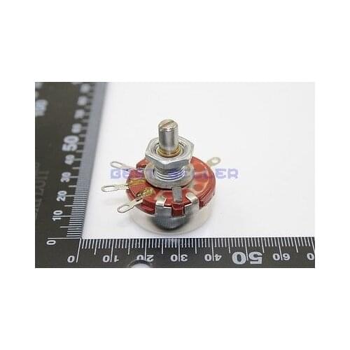 10pcs WTH118-1A(2W) 2K2 4K7 10K 100K 220K 330K 470K 1M ohm Rotary Taper Potentiometer 2watt