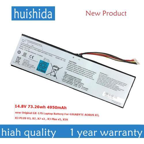 11,1 V 4300mAh/47.73Wh GX-17S New Laptop battery for GIGABYTE AORUS X3 V3 x7 X7 v2, X3 v5, X5S