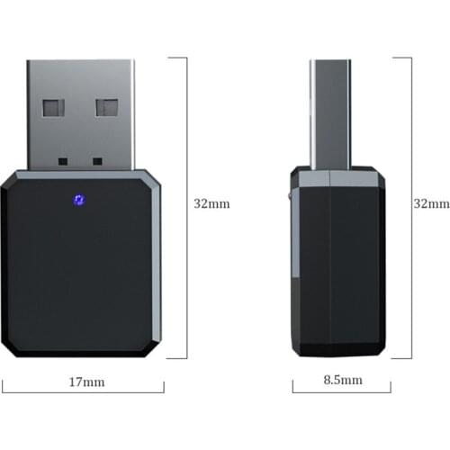 USB Wireless Bluetooth-Compatible 5.1 Transmitter Receiver Dongle For PS5 PS4 Laptop TV PC Car Audio Receiver Adapter 3.5mm AUX