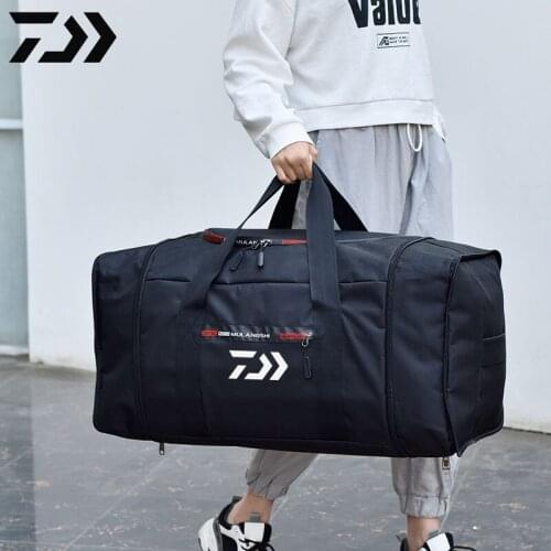 2021 Daiwa Outdoor Waterproof Sports Fishing Bag Leisure Yoga Fitness Shoulder Bag Large Capacity Nylon Portable Travel Bag 70L