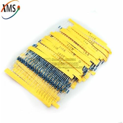 24valuesX10pcs=240pcs 1/4W 0.25W 1% 4.7k-68k Metal Film Resistor component diy kit package new and original