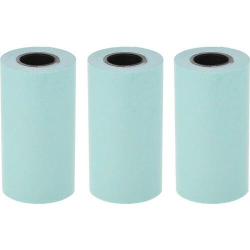 3 Rolls 10m Printing Paper Sticker Paper Thermal Adhesive Photo Paper for Mini Pocket Photo Printer Paperang Receipt Papers