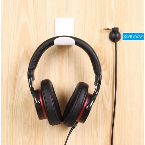 Acrylic Headphone Hook Headphone Hanger L-shaped Holder with Adhesive Headset Holder Mount for Purpose Game Headphone