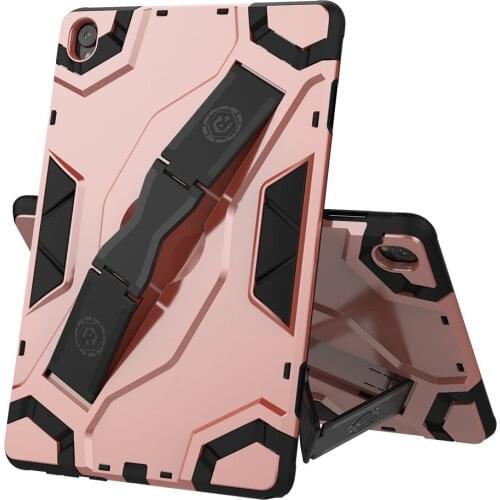 Armor Shockproof For Huawei Mediapad M6 10.8 SCM-AL09 W09 2019 Case Silicone TPU + PC Holder Tablet Case + FilmPen