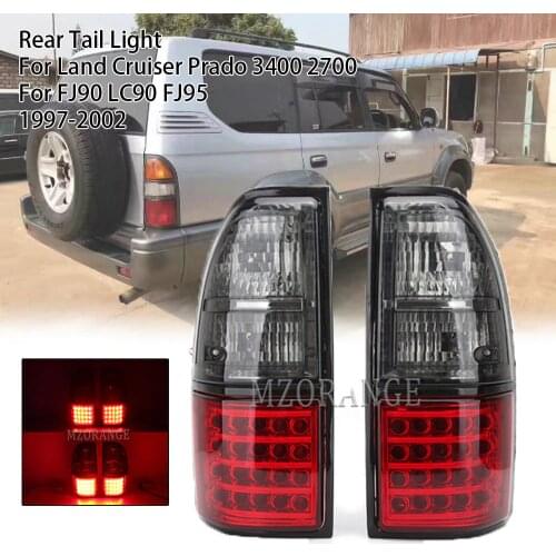 Auto Exterior Accessories LED Tail Lamps Rear Lights Rear Brake Light For Land Cruiser Prado 3400 2700 FJ90 LC90 FJ95 1997-2002