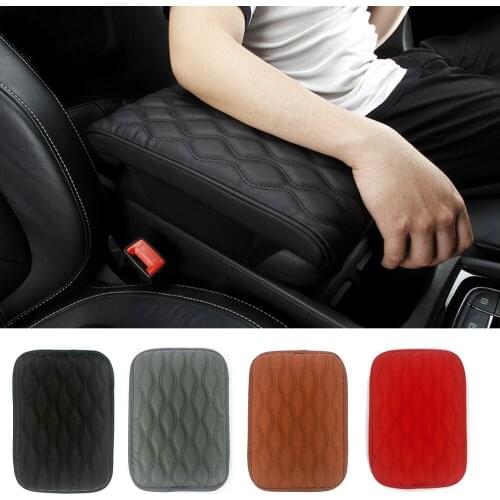Car Armrest Pad for AMG Mercedes W212 W202 W210 W204 GLA CLA CLS Central Hand Pad Armrest Console Box Mat Interior Accessories
