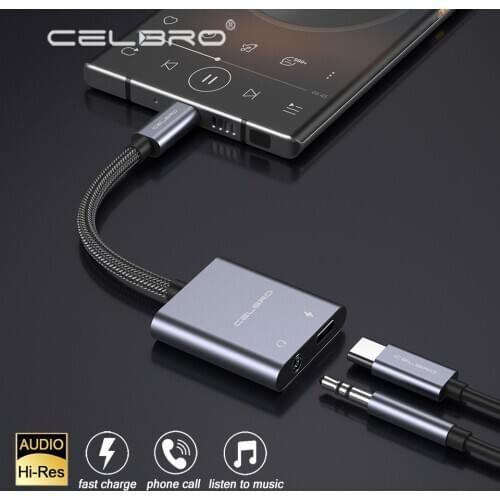 Hifi DAC Usb Type C To 3.5mm+Usb-C Headphone Jack Adapter Aux Digital Audio Cable for Ipad Pro Samsung S20 Ultra Note 20 10 Plus