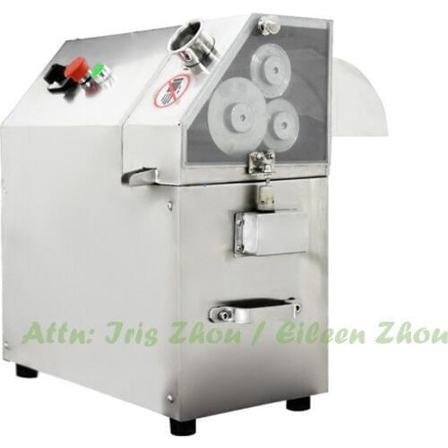 3/4 rollers 110V plug customized electric high squeezing rate food grade stainless steel sugar cane extractor
