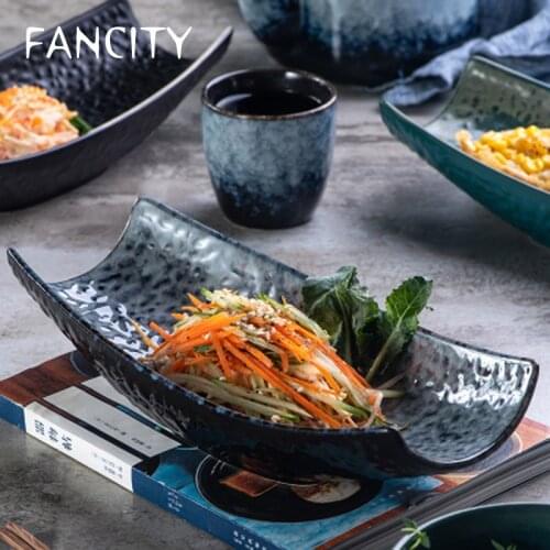 FANCITY Sushi plate home 2021 new Japanese dishes home creative irregular shaped tableware personalized dessert plate