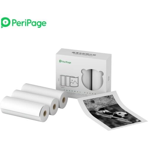 PeriPage 77 x 30mm thermal printer Grayscale Photo Paper Non-Adhesive Waterproof Oil-proof Friction-proof for PeriPage A9 Pro
