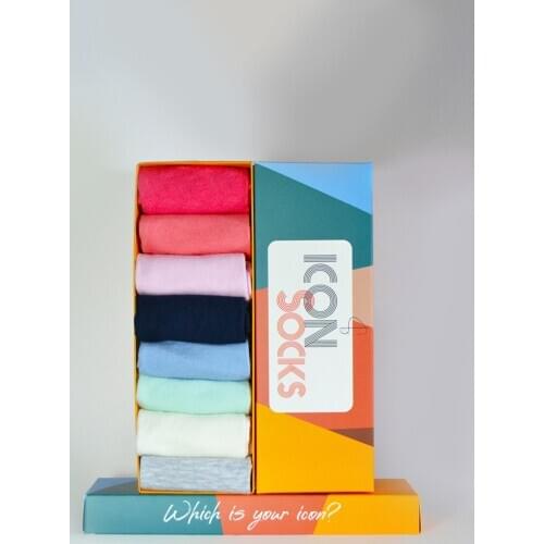 Iconsocks Women Bamboo Bootees Custom Boxed Design Stockings