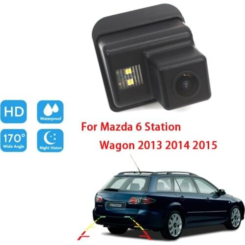 Rear View Reversing Camera For Mazda 6 Station Wagon 2013 2014 2015 Full HD CCD Night Vision Car Back up Camera high quality RCA