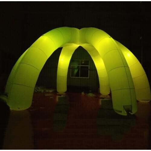 6m 7m 8m inflatable led spider tent lighting gathering place marquee for party and garage display dome spider marquee booth