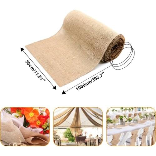 Natural Semi-Transparent Jute Roll DIY Crafts Wedding Party Decorations Gifts Wrapping Home Christmas Party Gifts Decor Wrapping