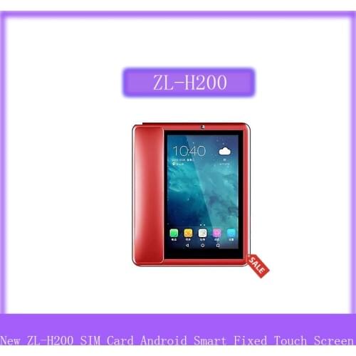 New ZL-H200 SIM Card Android Smart Fixed Touch Screen Video Call Telephone With Wifi Recording For Home Business Landline Phones