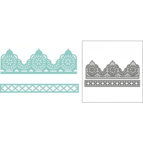 New Gear Lace Border Frame Pattern 2020 Metal Cutting Dies for DIY Scrapbooking and Card Making Decor Embossing Craft No Stamps