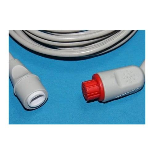 Compatible New Datex-Ohmeda to Edward IBP Transducer Cable,Round 10pin>6 pin IBP transducer 3M with 1year warranty