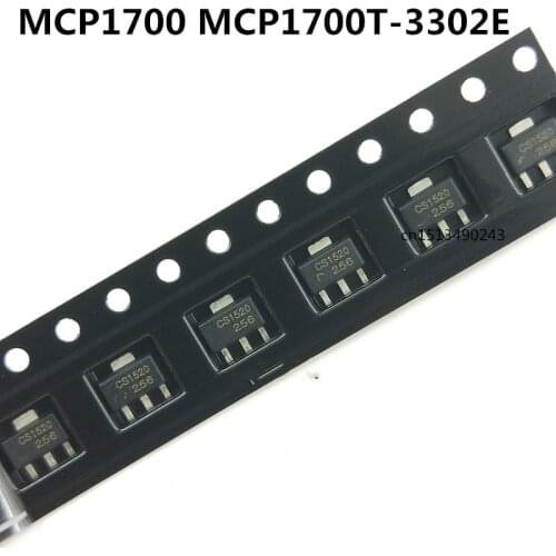 Original new 20pcs/ MCP1700 MCP1700T-3302E MB SOT89 3.3V