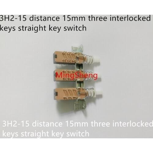 Original new 100% 3H2-15 distance 15mm three interlocked keys straight key switch