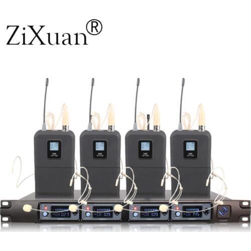Wireless Microphone System U4000T Professional Microphone 4 Channel UHF Dynamic Professional Microphone
