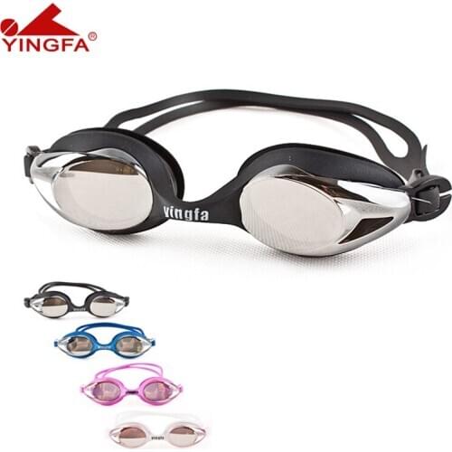 Fog glasses Swimming Goggles Adjustable UV Protect Waterproof Plating Polycarbonate Lens adults and teenagers Sports Eyewear