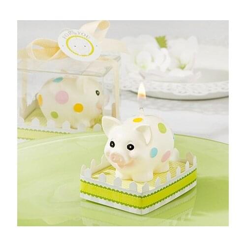 Silicone Mold Kids Birthday Party Supplies Birthday Candle Creative Candle Molds Mold Pig Moulds Silicone Rubber PRZY 001