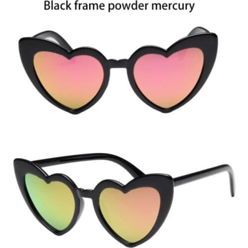Heart-shaped Sunglasses Love Ladies Sunshade Sunglasses Road Bicycle Glasses Mountain Cycling Riding Protection Goggles Eyewear