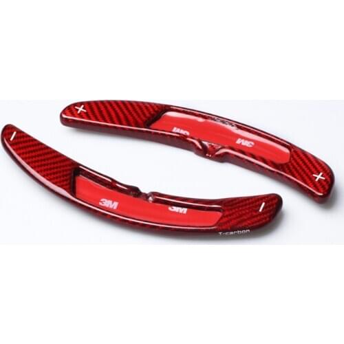 Lengthen Style Red Glass fiber Steering wheel paddle shift Fit For Porsche 911 918