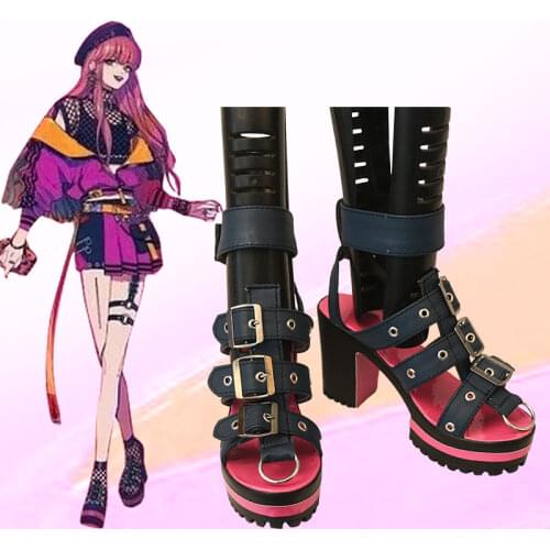 Unisex Anime Cos Paradox Live HIP HOP Anne Faulkner Cosplay Costumes Shoes Custom Made
