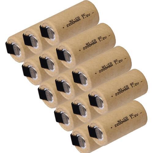 Yeckpowo 14 pcs SC rechargeable battery SUBC batteries NICD accumulator 2200mah 1.2v power tool for bosch makita dewalt