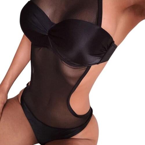 Womens Swimsuit Bandage Push Up Bikini Straps Monokini Sexy Swimwear Women Bathing Suit Beachwear /2