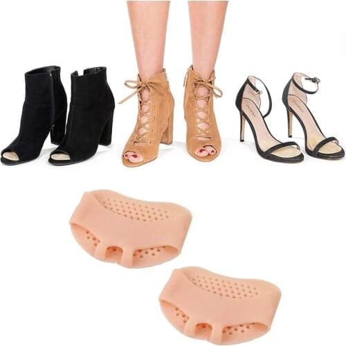 1 Pair High Heel Honeycomb Cushion Pain Relief Foot Orthosis Massage Anti-slip Protector High Heel Elastic Foot Care Cushion