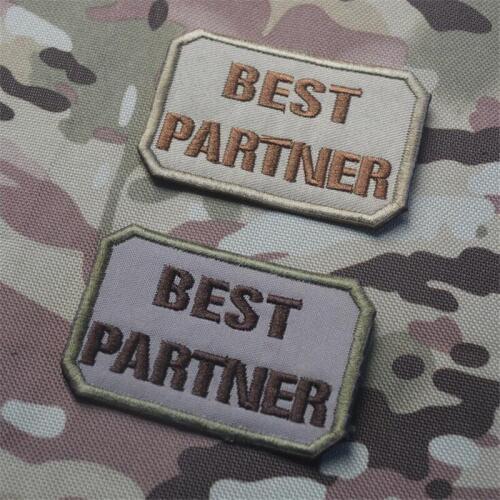 1 Piece Best Partner Hook and loop Patches 3D stickers Personality Embroidery badges Patch for backpack armband