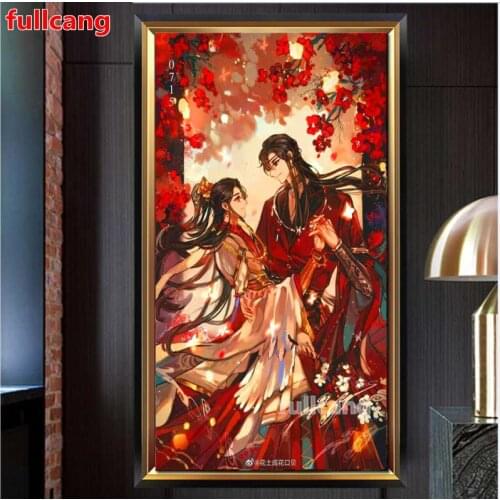 Diamond Painting Tian Guan Ci Fu Full Diamond Embroidery Pattern Rhinestones Cross Stitch Mosaic Fantasy Anime lovers JX2059
