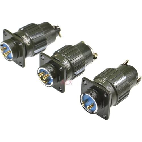 Y2M series 21mm Y21M fast buckle Aviation cable connector plug male & female 2/3/4/5/7/10/14/16 pin 2p/3p/4p/5p/7p Army green