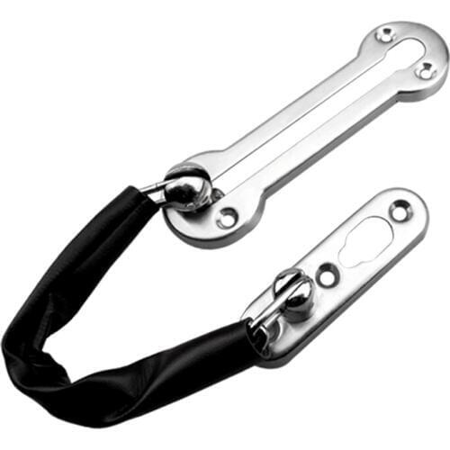 Sliding door lock stainless steel door lock chain bolt safety chain hotel office safety chain door cabinet latch decoration